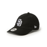 NEW ERA キッズ Youth 9FIFTY ウォッシュドコットン サンディエゴ・パドレス ブラック/ホワイト