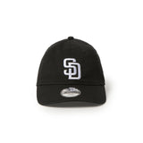 NEW ERA キッズ Youth 9FIFTY ウォッシュドコットン サンディエゴ・パドレス ブラック/ホワイト