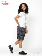 シェフパンツ Chef Pants Short Light Paisley Black