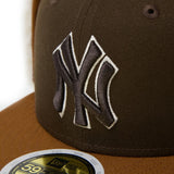 NEW ERA キッズ Kid's 59FIFTY Dog Ear ドッグイヤー ニューヨーク・ヤンキース ウォルナット/トーステッドピーナッツ【15125047】