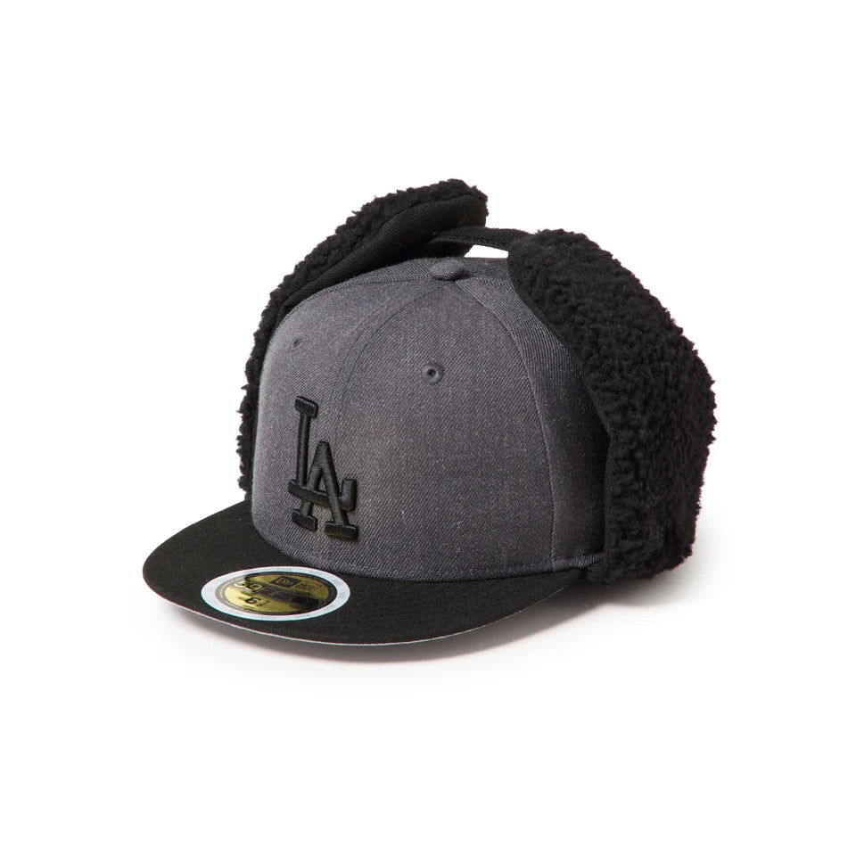NEW ERA キッズ Kid's 59FIFTY Dog Ear ドッグイヤー ロサンゼルス・ドジャース ヘザーグラファイト/ブラック【15125048】