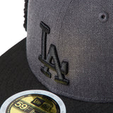 NEW ERA キッズ Kid's 59FIFTY Dog Ear ドッグイヤー ロサンゼルス・ドジャース ヘザーグラファイト/ブラック【15125048】