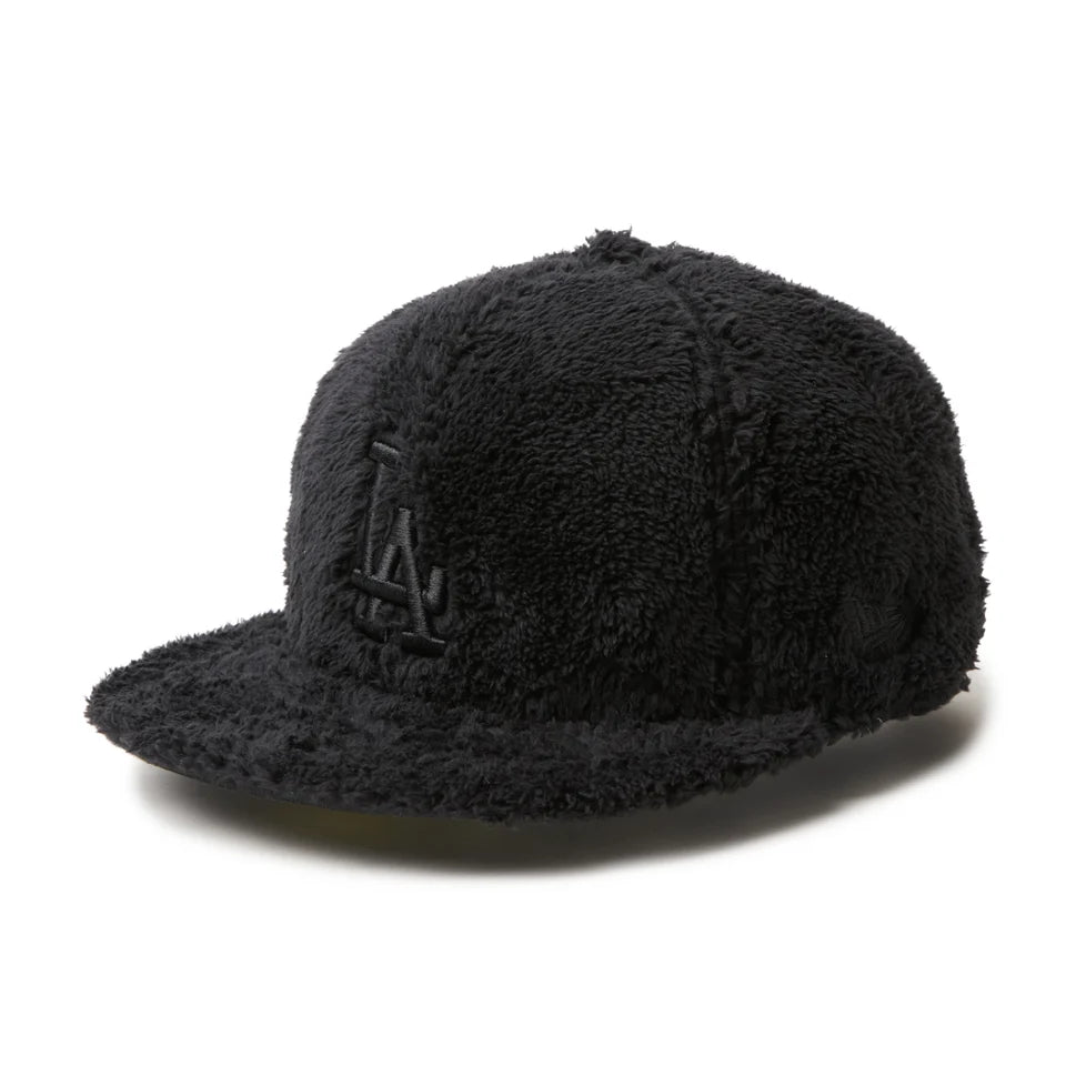 NEW ERA 59FIFTY Mink Fleece ロサンゼルス・ドジャース ブラック | アウトドア【15125162】