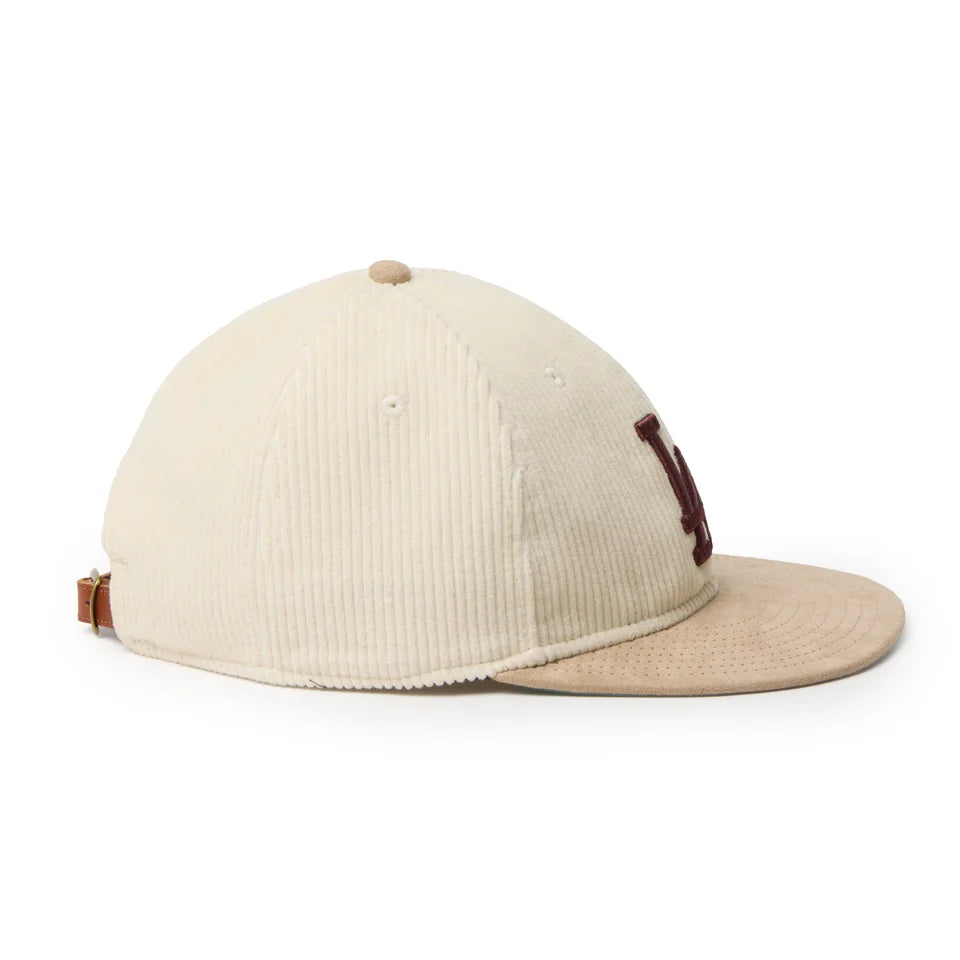 NEW ERA RC 9FIFTY レザーストラップ Corduroy コーデュロイ ロサンゼルス・ドジャース アイボリー ベージュ【15136889】