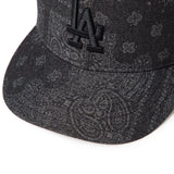 NEW ERA PC 59FIFTY Laser Burn Out Denim ロサンゼルス・ドジャース ブラック【15136906】