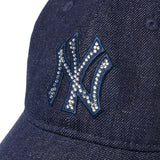 NEW ERA 9TWENTY Rhinestone ラインストーン ニューヨーク・ヤンキース デニム【15137180】