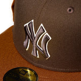 NEW ERA 59FIFTY Dog Ear ドッグイヤー ニューヨーク・ヤンキース ウォルナット/トーステッドピーナッツ【15137328】