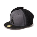NEW ERA 59FIFTY Dog Ear ドッグイヤー ロサンゼルス・ドジャース ヘザーグラファイト/ブラック【15137329】