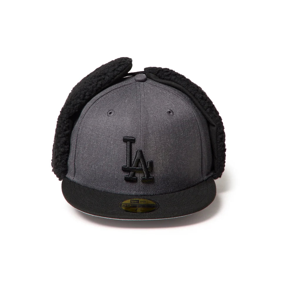 NEW ERA 59FIFTY Dog Ear ドッグイヤー ロサンゼルス・ドジャース ヘザーグラファイト/ブラック【15137329】