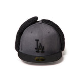 NEW ERA 59FIFTY Dog Ear ドッグイヤー ロサンゼルス・ドジャース ヘザーグラファイト/ブラック【15137329】