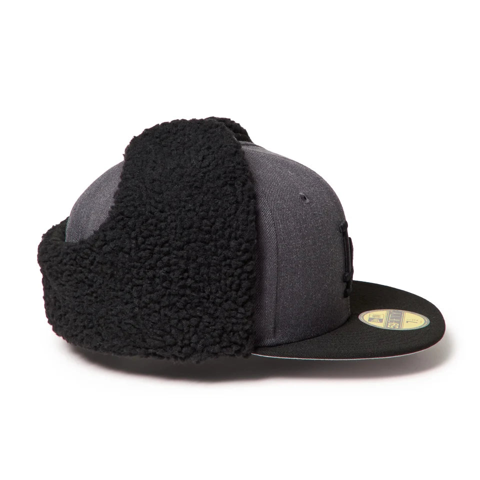 NEW ERA 59FIFTY Dog Ear ドッグイヤー ロサンゼルス・ドジャース ヘザーグラファイト/ブラック【15137329】
