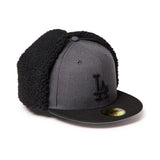 NEW ERA 59FIFTY Dog Ear ドッグイヤー ロサンゼルス・ドジャース ヘザーグラファイト/ブラック【15137329】