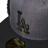 NEW ERA 59FIFTY Dog Ear ドッグイヤー ロサンゼルス・ドジャース ヘザーグラファイト/ブラック【15137329】