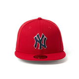 NEW ERA 59FIFTY MLB Scarlet ニューヨーク・ヤンキース【15137356】