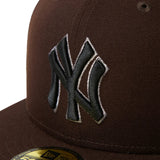 NEW ERA 59FIFTY MLB Metallic Pewter ニューヨーク・ヤンキース バーントウッド【15137357】