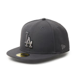 NEW ERA 59FIFTY MLB Metallic Pewter ロサンゼルス・ドジャース グラファイト【15137378】