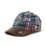 NEW ERA 9THIRTY Sean Wotherspoon ニューヨーク・メッツ マドラスチェック ブラウンコーデュロイバイザー【15156446】