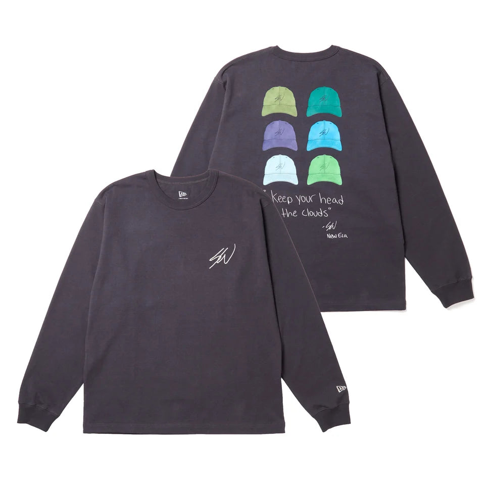 NEW ERA 長袖 ウォッシュドコットン Tシャツ Sean Wotherspoon グラファイト【15159373】