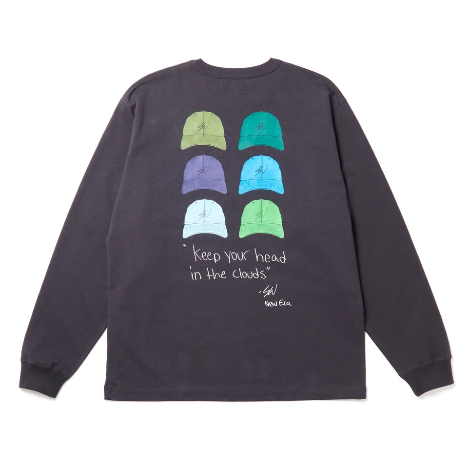 NEW ERA 長袖 ウォッシュドコットン Tシャツ Sean Wotherspoon グラファイト【15159373】