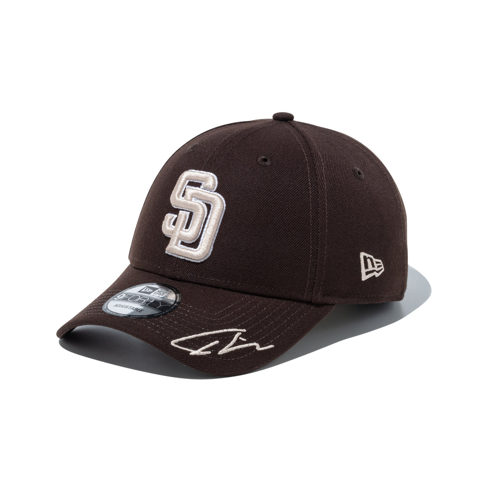 NEW ERA 9FORTY Japan Players Signature サンディエゴ・パドレス ダルビッシュ有 バーントウッド【15372623】