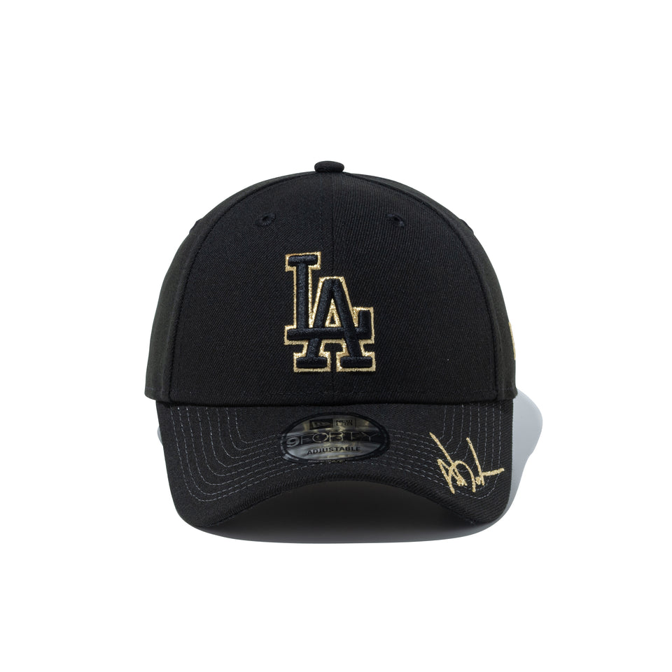 NEW ERA 9FORTY Japan Players Signature ロサンゼルス・ドジャース 山本由伸 ブラック/ゴールド【15372624】