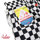 シェフパンツ Chef Pants Short Front pocket Checker Black