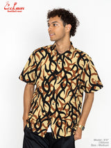 ワークシャツ Work Shirts Short Sleeve Light Tribal Camo Beige