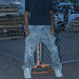 mnml（ミニマル）Ultra Baggy Destroyed Denim 24ml-aw412d