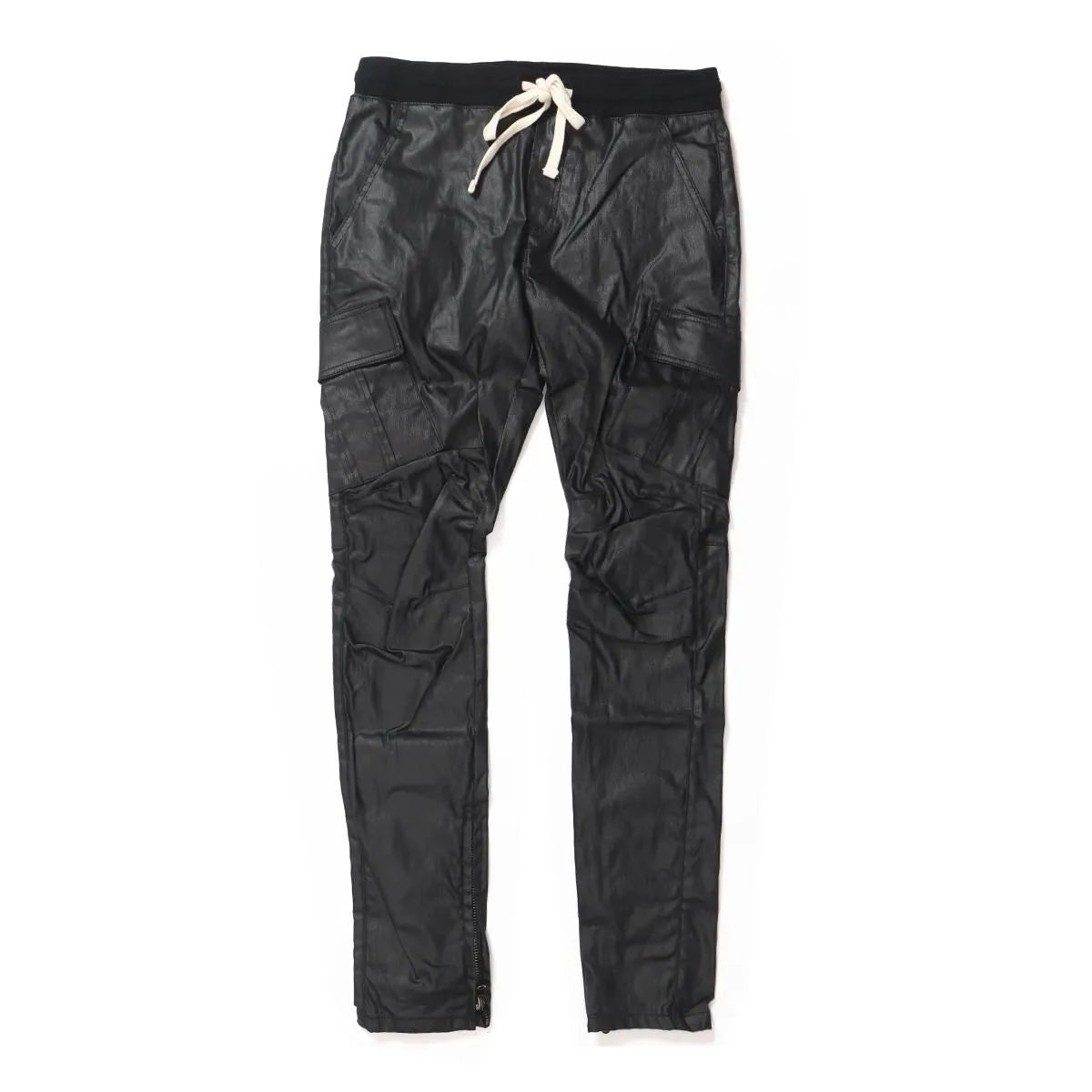 mnml（ミニマル）Cargo Drawcord Pants Waxed Black 25ml-aw470p