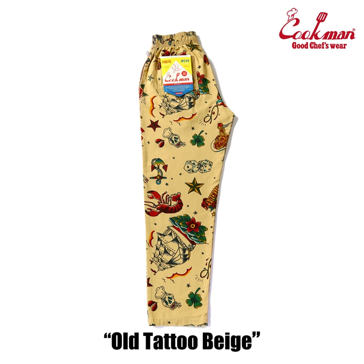 Chef Pants Old Tattoo Beige