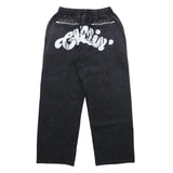 CHILLIN'  Studs Pigment Sweatpants- Black