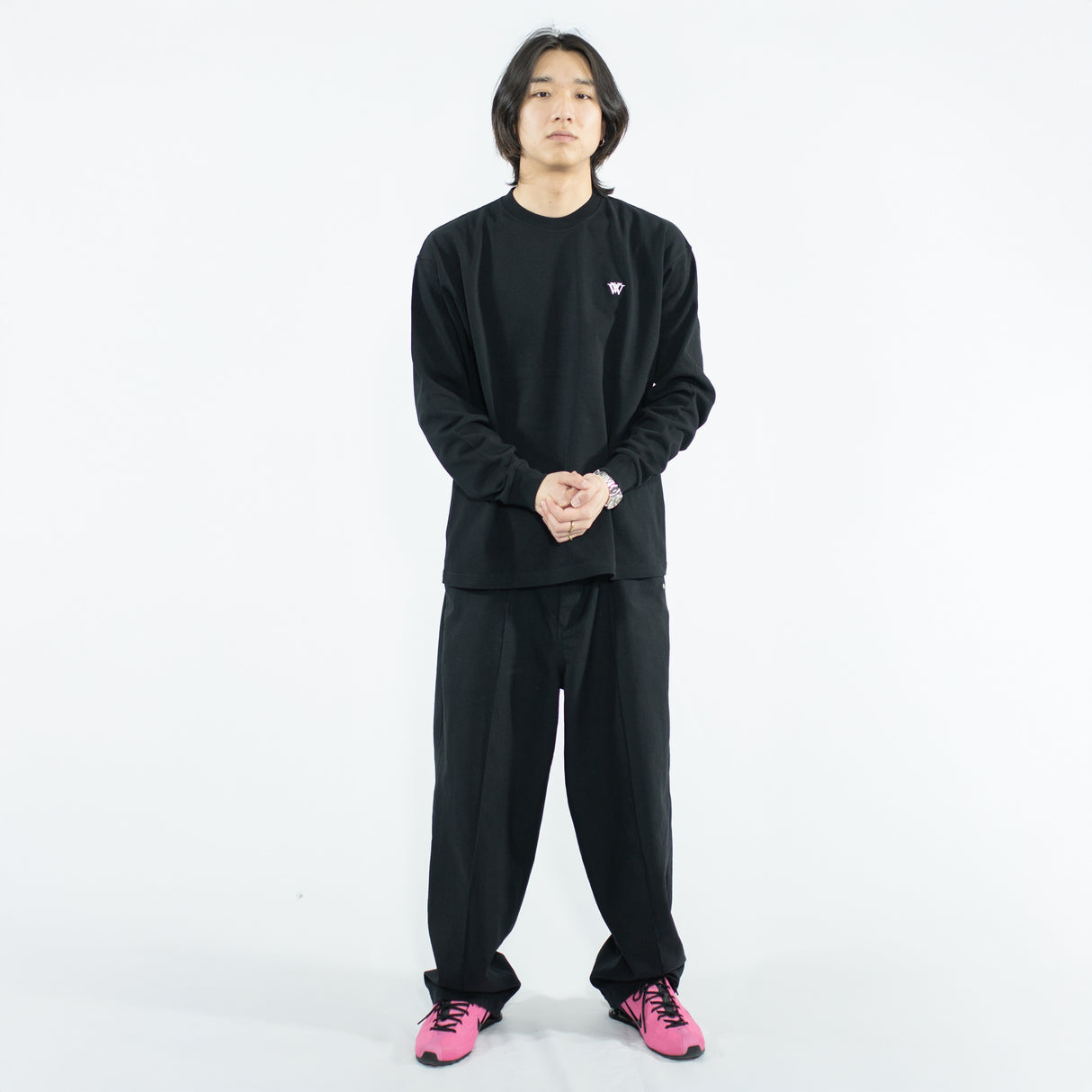 WHITE VELVET "Mini WV Logo" L/S Tee/ホワイト ベルベット "ミニWVロゴ" ロングスリーブTシャツ
