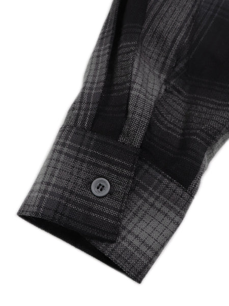 CALTOP L/S SHIRT BLACK/CHARCOL