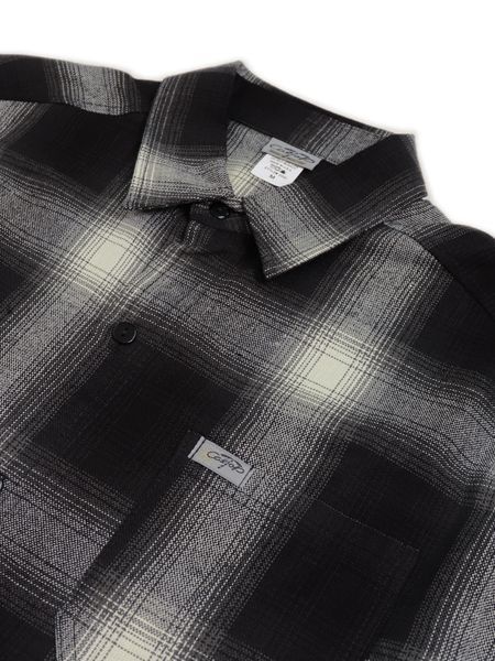 CALTOP L/S SHIRT BLACK/IVORY