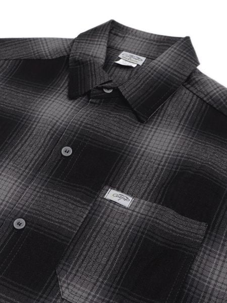 CALTOP L/S SHIRT BLACK/CHARCOL