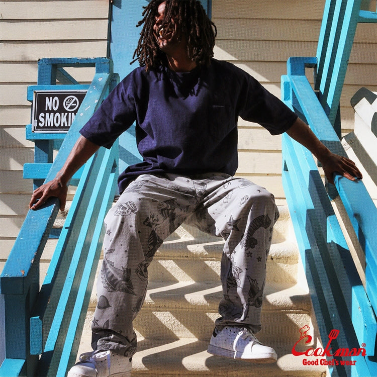 Chef Pants Old Tattoo Gray