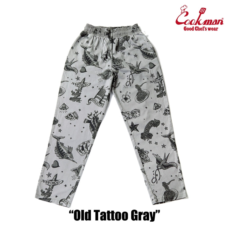 Chef Pants Old Tattoo Gray
