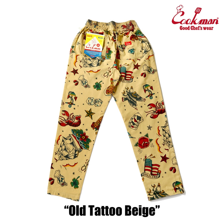 Chef Pants Old Tattoo Beige