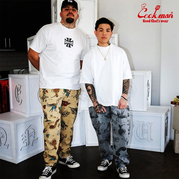 Chef Pants Old Tattoo Gray