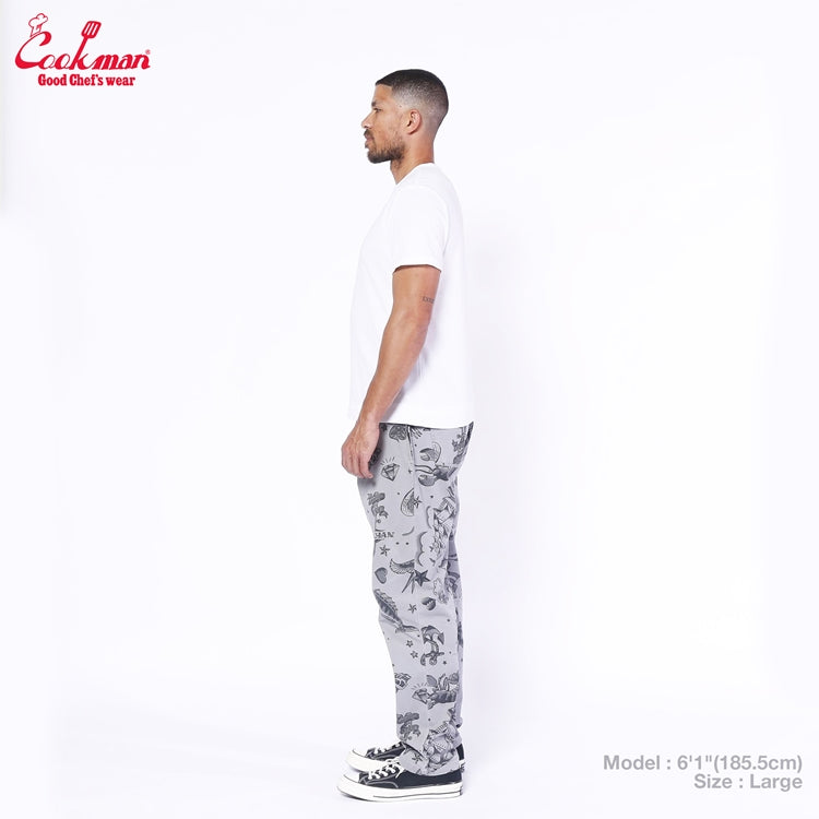 Chef Pants Old Tattoo Gray