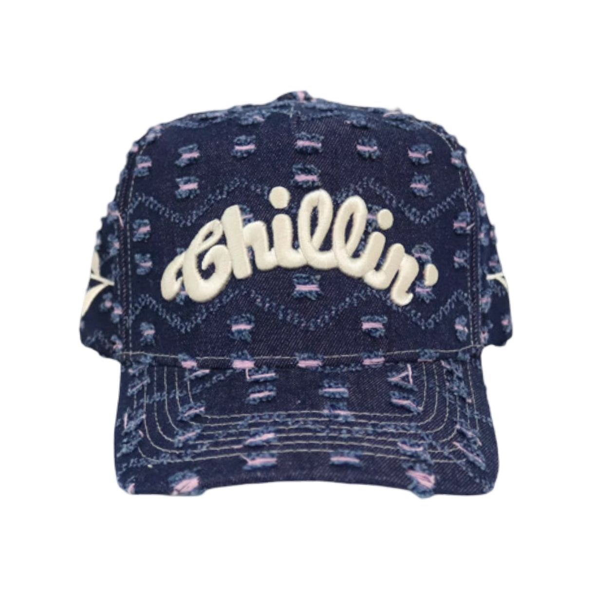 CHILLIN' -CRASH DENIM CAP- NAVY