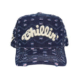 CHILLIN' -CRASH DENIM CAP- NAVY