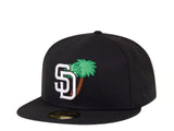【海外買付品】NEW ERA 59FIFTY SAN DIEGO PADRES PALM TREE BLACK