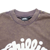 CHILLIN' Women's Big Logo Pigment Cropped S/Tee