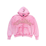 CHILLIN' -NY BUTTERFLY PIGMENT ZIP HOODIE-