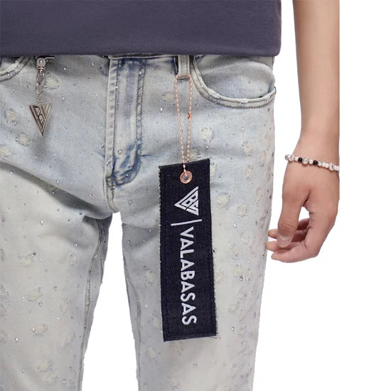 VALABASAS CANITE STACKED LIGHTB BLUE  WASH JEANS VLBS-VJ3-1121
