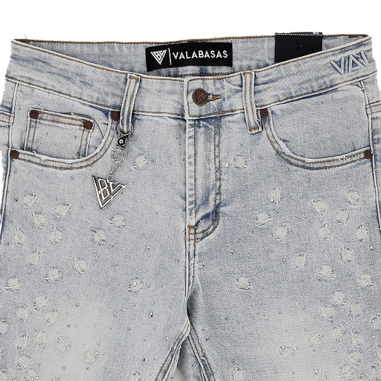 VALABASAS CANITE STACKED LIGHTB BLUE  WASH JEANS VLBS-VJ3-1121