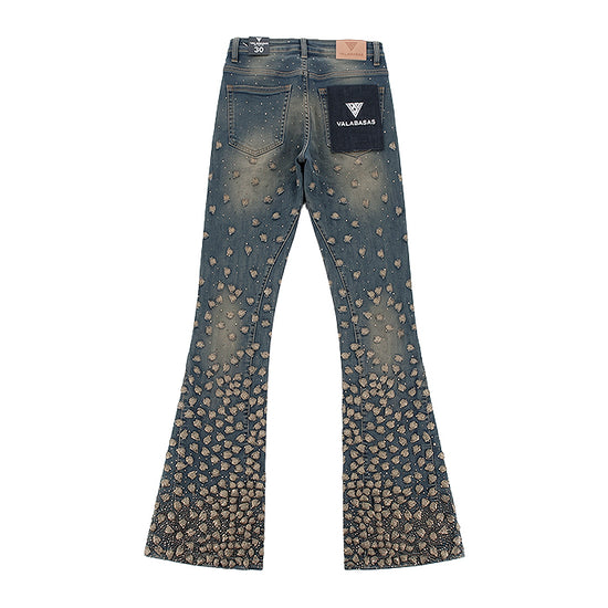 VALABASAS CANITE STACKED VINTAGE WASH JEANS VLBS-VJ3-1121