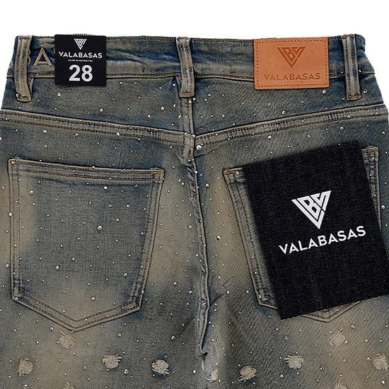 VALABASAS CANITE STACKED VINTAGE WASH JEANS VLBS-VJ3-1121