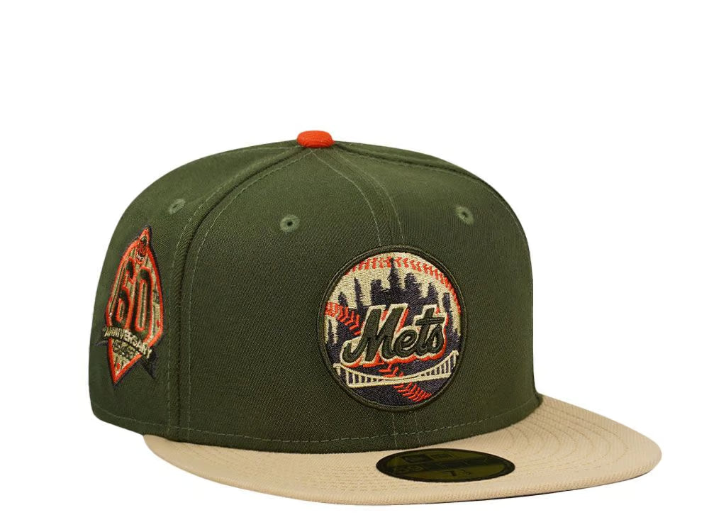 【海外買付品】NEW ERA 59FIFTY NEW YORK METS 60TH ANNIVERSARY RIFFLE CAMO TWO TONE